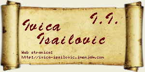Ivica Isailović vizit kartica